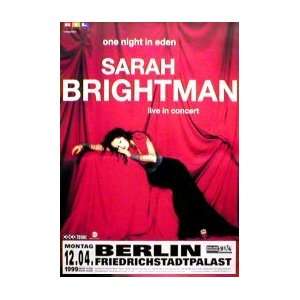  SARAH BRIGHTMAN Berlin 12th April 1999 Music Poster