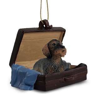 Wirehaired Dachshund Traveling Companion Dog Ornament