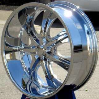 Wheel + Tire Package 22 inch Triple chrome rim U2 35  