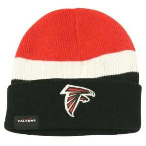    Atlanta Falcons 3 Tone Cuffed Winter Knit Hat: Sports & Outdoors