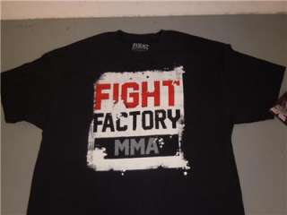 FIGHT FACTORY MMA BLACK MMA BRAND NEW T SHIRT XXL  