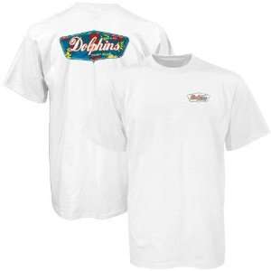  Reebok Miami Dolphins White Surf Club T shirt