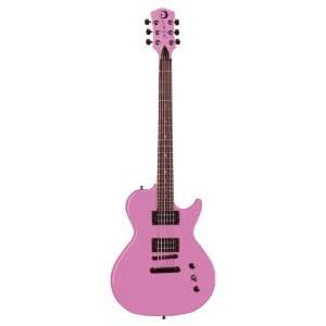  Luna Guitars Gypsy Neo Single Cutaway Electric Guitar Pink 