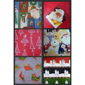  Flat Gift Wrap 9 Sheet Pack 50 Sq Ft Holiday Wrapping 