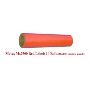  Red Labels 10 Rolls (10,0000) with Free Ink Rolle: Everything Else