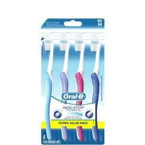 Oral B indicator toothbrush, 40 medium   4 ea /pack 