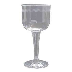  1 Piece Fluted 8 oz Wine Goblet Clear Case Of 96 Toys 
