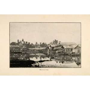  1919 Halftone Print Valle Del Cauca Buenaventura Colombia 