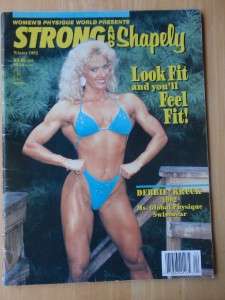 WPW Strong & Shapely female bodybuilding muscle magazine/DEBBIE KRUCK 