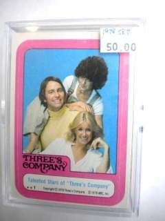 Threes Company TV show vintage card set 1978  