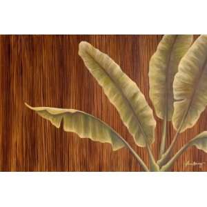  Banana Leaves, Original Painting, Home Decor Artwork 