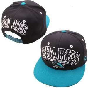  Zephyr San Jose Sharks Blockbuster Snapback Adjustable Hat 