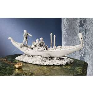 Romantic Lover Boat Ride Sculpture Statue