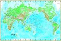 USA & World Wall Maps Advancced Political Rolled   Laminated 2 map set 