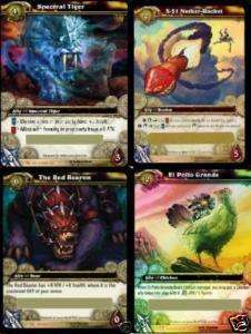 World Of Warcraft Trading Game Cards Randomized x3 Spectral Tiger 