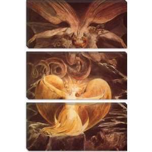 Great Red Dragon and the Woman Clothed with Sun 1805 by William Blake 