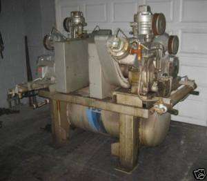 Ingersoll Rand Air Compressor, type 30, (2)15 hp motors  