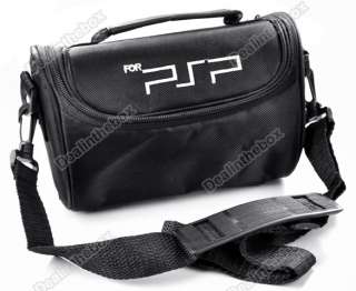 Black Travel Carry Bag Case for PSP 1000 2000 3000 Multi functional 