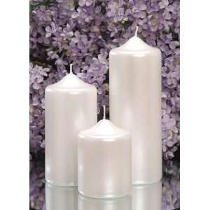  Davids Bridal Pearlized Pillar Candle Style BI00214DB 