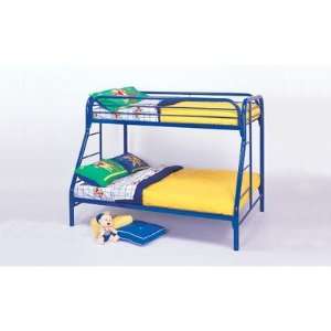   Wildon Home 2258B Falls City Twin/Full Bunk Bed in Blue Home