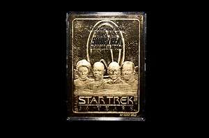   Skybox 23 KT Gold Foil Star Trek 30 Years Captains Card Kirk Shatner