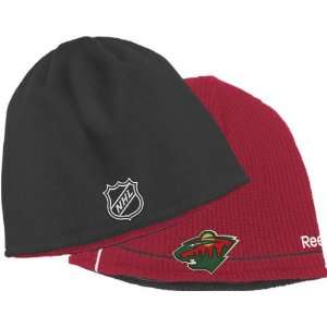  Wild Center Ice Official Reversible Knit Hat   Minnesota Wild One 