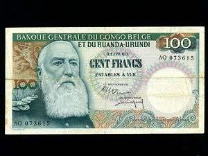 Belgian Congo:P 33,100 Francs, 1960 * King Leopold II *  