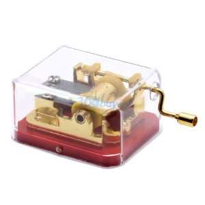  Laxury Plastic Handcrank Music Box with the Castle in the 
