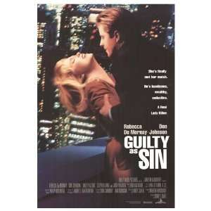  Guilty As Sin Original Movie Poster, 27 x 40 (1993 