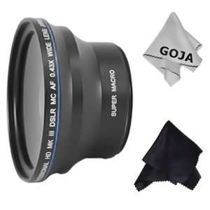  58MM Professional 0.43X Wide Angle High Definition Lens (w 