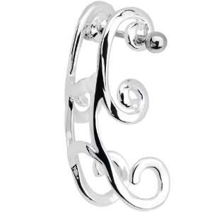  Stainless Steel Swirl Cartilage Earring: Jewelry