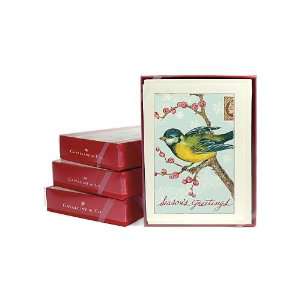  Cavallini & Co. Bird on Branch Holiday Cards Everything 