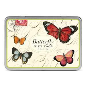  Cavallini Gift Tags Butterflies, 36 Assorted Gift Tags 