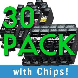  30 PGI 225 CLI 226 Black / Color w/ Chips Electronics