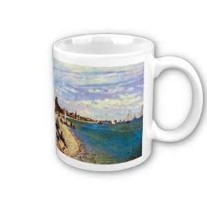  The Beach at Sainte Adresse By Claude Monet Coffee Cup 