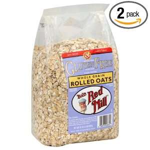 Bobs Red Mill Rolled Oats Whole Grain: Grocery & Gourmet Food