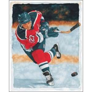  Slap Shot (ice hockey) 19x23, Framed Canvas