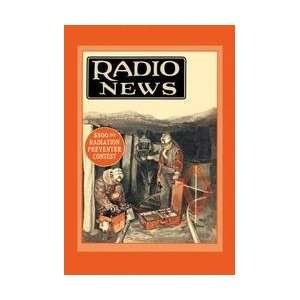  Radio News Radio Rescues Miners 12x18 Giclee on canvas 