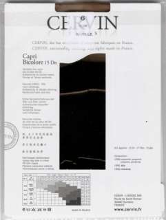 rht crystal nylon stockings Cervin bicolor black beige 12 XXL opera 