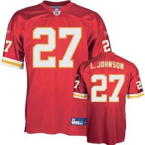  Larry Johnson Red Reebok Authentic Kansas City Chiefs 