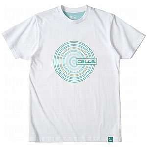  Calle Mens Vira T Shirts White/Sea Green/Large Sports 