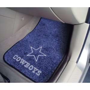 NFL Dallas Cowboys 2 Car \ Auto Mat Set:  Sports & Outdoors