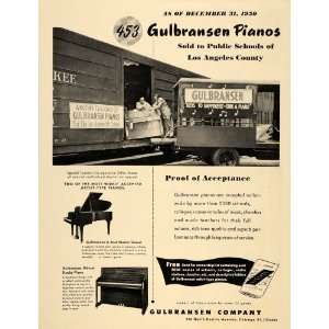 1951 Ad Gulbransen Grand Piano Studio Kedzie Chicago   Original Print 