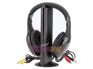 in 1 Hi Fi WIRELESS HEADPHONE EARPHONE FM RADIO FOR MP3 PC TV MP4 