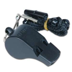 com Large Plastic Noise Cutter Whistle With Lanyard BLACK LARGE NOISE 