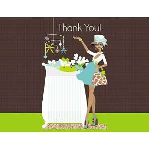   Thank You Note   Chic Crib Mom (Blue Afr. Am.): Health & Personal Care