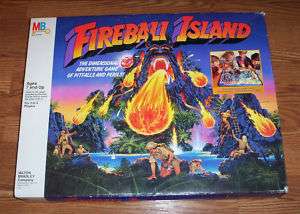 1986 FIREBALL ISLAND 3D BOARD GAME, MB 25  