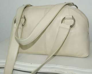 NWT Chaps Beige Leather Handbag Purse  