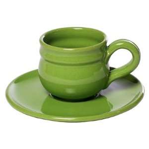  Mamma Ro 14 oz. Breakfast Cup and Saucer Set in Apple 
