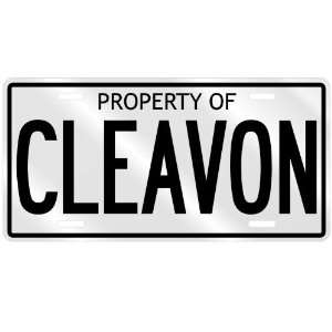 NEW  PROPERTY OF CLEAVON  LICENSE PLATE SIGN NAME: Home 